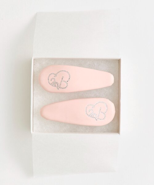 OLIVE des OLIVE(オリーブデオリーブ)の「【Belle Charme】Glitter Logo Hair Clip(バレッタ/ヘアクリップ・レディース・ピンク/ブラウン/ブラック・FREE)」の14枚目の写真