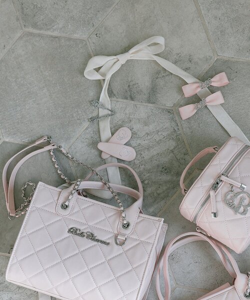 OLIVE des OLIVE(オリーブデオリーブ)の「【Belle Charme】Glitter Logo Hair Clip(バレッタ/ヘアクリップ・レディース・ピンク/ブラウン/ブラック・FREE)」の15枚目の写真