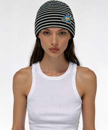 MINIMALPAIR（ミニマル フェア）の「Orb Logo Stripe Beanie Multi（ニットキャップ/ビーニー）」