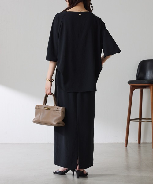 ジャージスクエアブラウス/セットアップ可/WEB限定カラー展開（シャツ