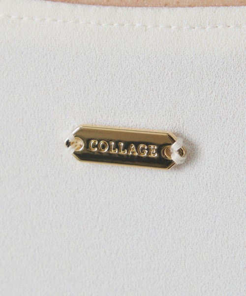 COLLAGE GALLARDAGALANTE（コラージュガリャルダガランテ）の「ジャージスクエアブラウス/セットアップ可/WEB限定カラー展開（シャツ/ブラウス・レディース・ブラック/オフホワイト/オレンジ/ネイビー・FREE）」の8枚目の写真