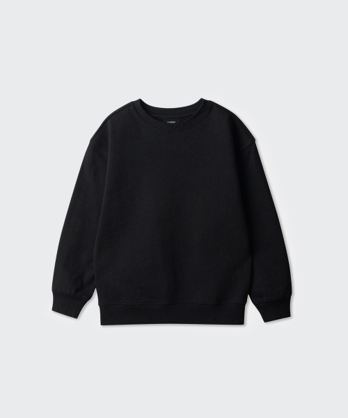 MUSINSA STANDARD KIDS（ムシンサスタンダードキッズ）の「オーバーサイズスウェットシャツ[ブラック]（スウェット・レディース・その他・100/110/120/140/160/150/130）」の3枚目の写真