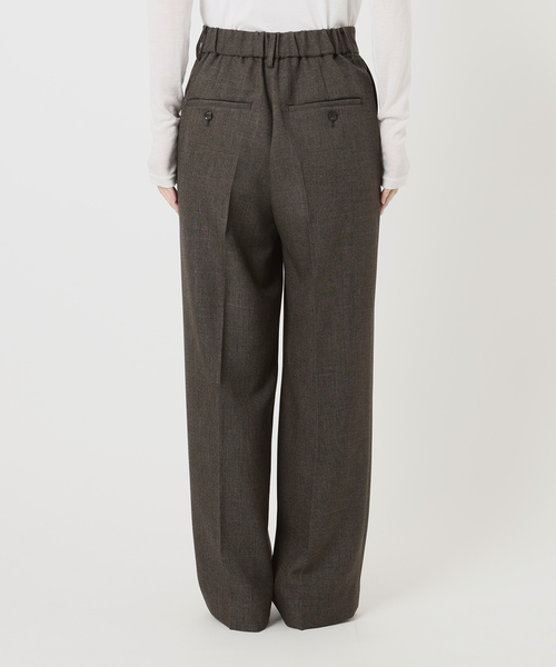 IENA(イエナ)の「《セットアップ対応/》ウォッシャブル シャークツイードセミワイドパンツ(スラックス・レディース・ブラウン/ベージュ・36/34/40/38)」の21枚目の写真