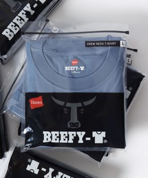 HANES（ヘインズ）の「Hanes/へインズ BEEFY/ビーフィー 無地 クルーネック 半袖Tシャツ/1P パックT/レディース メンズ（Tシャツ/カットソー）」
