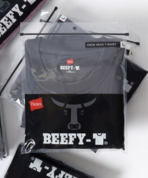 HANES（ヘインズ）の「Hanes/へインズ BEEFY/ビーフィー 無地 クルーネック 半袖Tシャツ/1P パックT/レディース メンズ（Tシャツ/カットソー）」