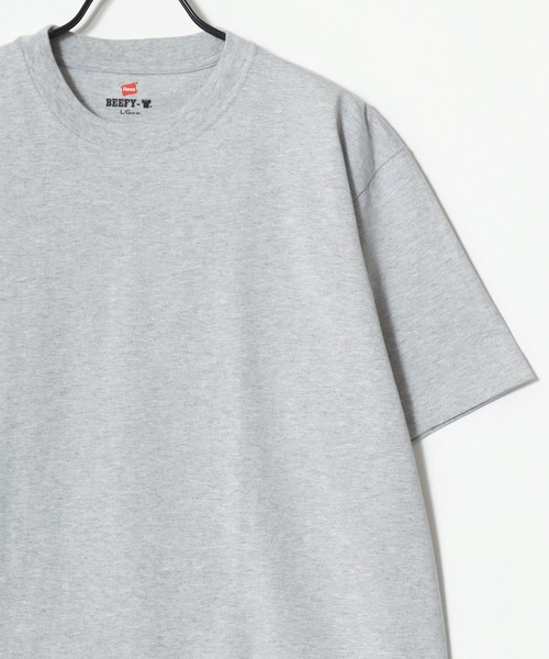 HANES(ヘインズ)の「Hanes/へインズ BEEFY/ビーフィー 無地 クルーネック 半袖Tシャツ/1P パックT/レディース メンズ(Tシャツ/カットソー・メンズ・ダークグレー/グリーン系その他/ネイビー/インディゴブルー/プラム/ホワイト/ダークブラウン/グレー/ダークグリーン/ブラック・S/M/L/XL)」の13枚目の写真