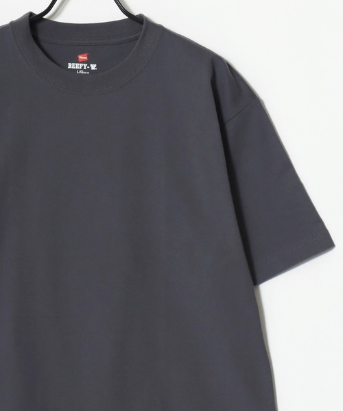 HANES(ヘインズ)の「Hanes/へインズ BEEFY/ビーフィー 無地 クルーネック 半袖Tシャツ/1P パックT/レディース メンズ(Tシャツ/カットソー・メンズ・ダークグレー/グリーン系その他/ネイビー/インディゴブルー/プラム/ホワイト/ダークブラウン/グレー/ダークグリーン/ブラック・S/M/L/XL)」の14枚目の写真