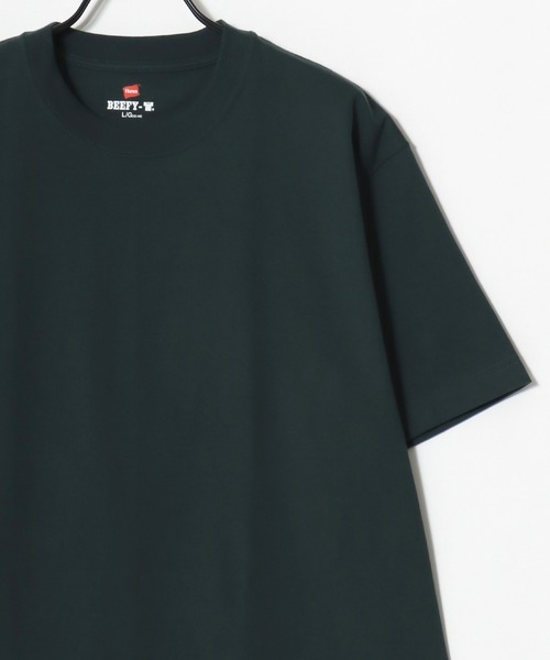 HANES(ヘインズ)の「Hanes/へインズ BEEFY/ビーフィー 無地 クルーネック 半袖Tシャツ/1P パックT/レディース メンズ(Tシャツ/カットソー・メンズ・ダークグレー/グリーン系その他/ネイビー/インディゴブルー/プラム/ホワイト/ダークブラウン/グレー/ダークグリーン/ブラック・S/M/L/XL)」の16枚目の写真