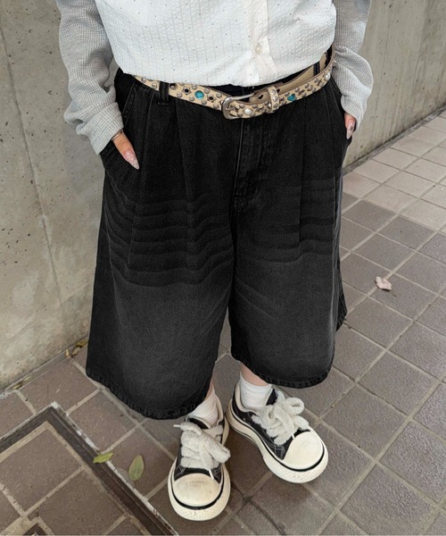 sedacle(セダクル)の「フロントタックバギージョーツ(その他パンツ・メンズ・ブラック系その他/ブラック/ライトインディゴブルー・LARGE/MEDIUM/SMALL)」の13枚目の写真