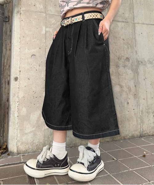 sedacle(セダクル)の「フロントタックバギージョーツ(その他パンツ・メンズ・ブラック系その他/ブラック/ライトインディゴブルー・LARGE/MEDIUM/SMALL)」の5枚目の写真