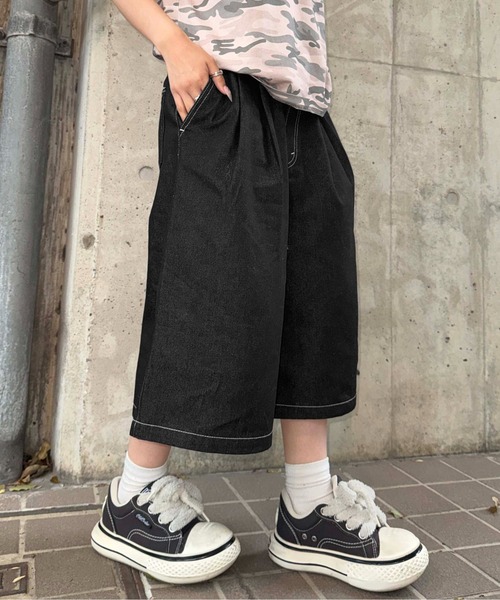 sedacle(セダクル)の「フロントタックバギージョーツ(その他パンツ・メンズ・ブラック系その他/ブラック/ライトインディゴブルー・LARGE/MEDIUM/SMALL)」の8枚目の写真