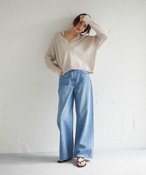green label relaxing(グリーンレーベルリラクシング)の「トライアングル トング サンダル(サンダル・レディース・ダークブラウン/オリーブ/ブラック・XL/L/M/S)」の5枚目の写真