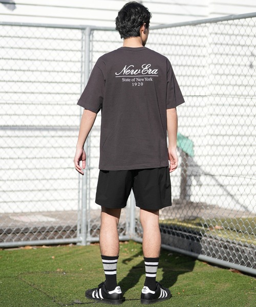 NEW ERA(ニューエラ)の「NEW ERA/ニューエラ 半袖 Tシャツ バックプリント ウォッシュド コットン Classic Script Logo(Tシャツ/カットソー・メンズ・ホワイト/ブラック・M/L/XXL/XL)」の15枚目の写真
