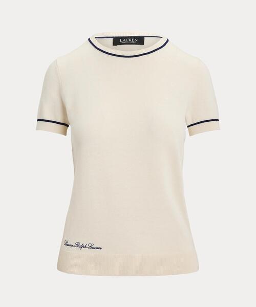 LAUREN RALPH LAUREN(ローレン ラルフ ローレン)の「ツートーン ショートスリーブ セーター(ニット/セーター・レディース・ナチュラル・L/M/S/XS)」の7枚目の写真