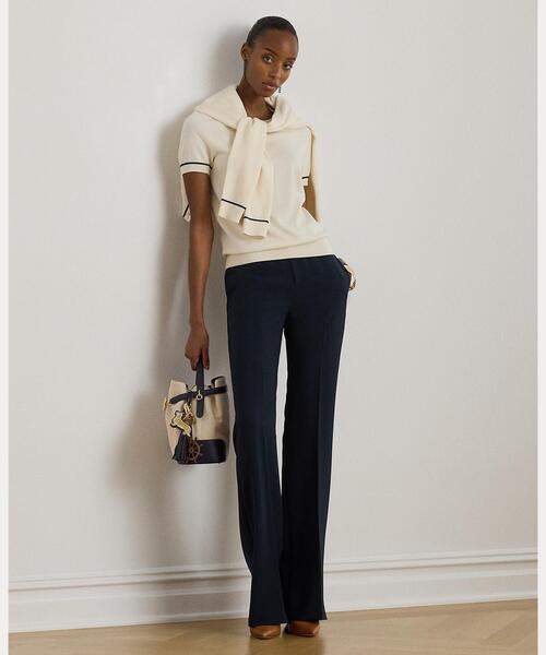 LAUREN RALPH LAUREN(ローレン ラルフ ローレン)の「ツートーン ショートスリーブ セーター(ニット/セーター・レディース・ナチュラル・L/M/S/XS)」の6枚目の写真