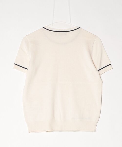 LAUREN RALPH LAUREN(ローレン ラルフ ローレン)の「ツートーン ショートスリーブ セーター(ニット/セーター・レディース・ナチュラル・L/M/S/XS)」の2枚目の写真