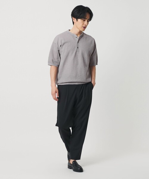 BEAUTY&YOUTH UNITED ARROWS(ビューティーアンドユースユナイテッドアローズ)の「エアミラノ ヘンリーネック ニット ウォッシャブル 抗菌 防臭機能付き(ニット/セーター・メンズ・ロイヤルブルー/ダークグレー/ライトグレー・XL/M/S/L)」の20枚目の写真