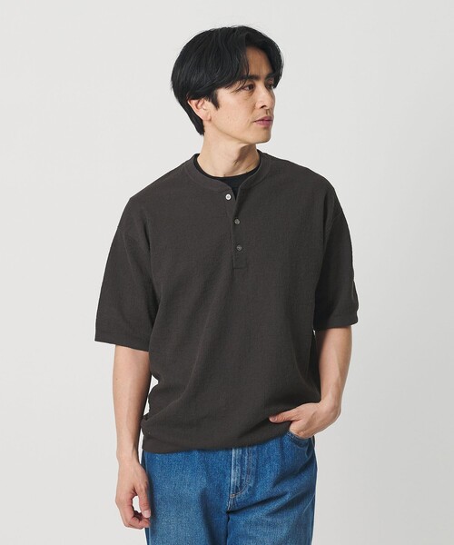 BEAUTY&YOUTH UNITED ARROWS(ビューティーアンドユースユナイテッドアローズ)の「エアミラノ ヘンリーネック ニット ウォッシャブル 抗菌 防臭機能付き(ニット/セーター・メンズ・ロイヤルブルー/ダークグレー/ライトグレー・XL/M/S/L)」の21枚目の写真