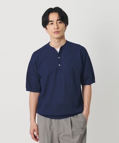【BLACK】エア ミラノ ニット シャツ 抗菌防臭 エア ミラノ ニット シャツ 抗菌防臭