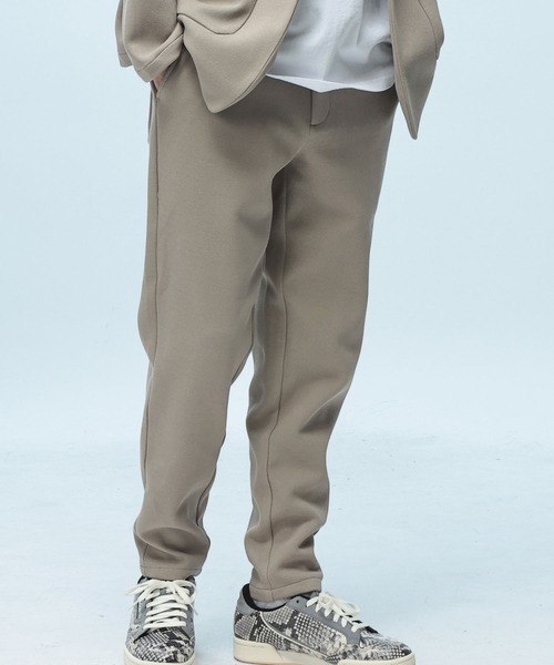 SAKAZEN(サカゼン)の「【セットアップ】カジュアル スーツ オフィスカジュアル メンズ 秋 冬 春 ジャケット テーパードパンツ スラックス ウエスト紐 上下セット ストレッチ TESS (テス)(セットアップ・メンズ・ベージュ/ブラック・L/M/LL)」の7枚目の写真