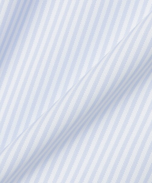 BEAMS GOLF(ビームスゴルフ)の「PURPLE LABEL / ストライプ柄 イタリアンカラー ポロシャツ(ポロシャツ・メンズ・グレー/サックスブルー・SMALL/LARGE/X-LARGE/MEDIUM)」の7枚目の写真