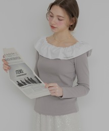 JUMELLE（ジュメロ）の「フリルオフショルトップ（Tシャツ/カットソー）」