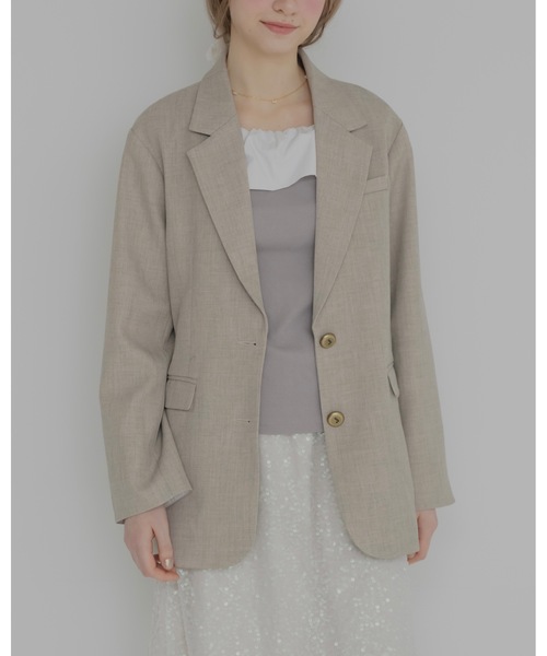 JUMELLE（ジュメロ）の「フリルオフショルトップ（Tシャツ/カットソー・レディース・グレー/ブラック・FREE）」の10枚目の写真