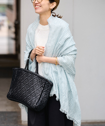 FRAMeWORK（フレームワーク）の「THROW/スロー ライトリネンギンガムチェックストール（ストール/ショール）」