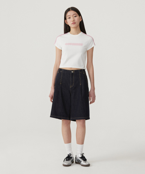 COVERNAT WOMAN(カバーナットウーマン)の「ウーマンベビーフィットクーパーロゴTシャツホワイト(Tシャツ/カットソー・レディース・その他・WS/WM)」の4枚目の写真