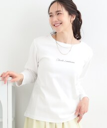 SHOO・LA・RUE | 【接触冷感、UVカット、抗菌防臭】スムース ロゴロンT(Tシャツ/カットソー)