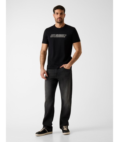 Guess(ゲス)の「COSIMO Tee Tシャツ ロゴTシャツ(Tシャツ/カットソー・メンズ・ブラック/ベージュ・SMALL/MEDIUM/LARGE/X-LARGE)」の9枚目の写真