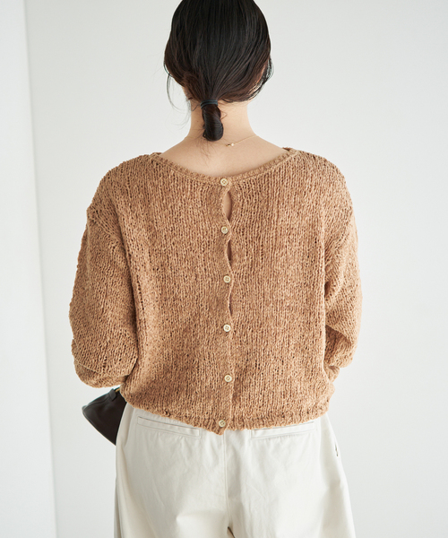 plage（プラージュ）の「《追加》Fringe yarn カーディガン 2（カーディガン/ボレロ・レディース・アイボリー/ブラック/キャメル・FREE）」の16枚目の写真