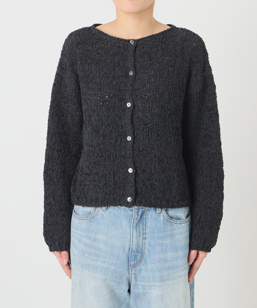 plage（プラージュ）の「《追加》Fringe yarn カーディガン 2（カーディガン/ボレロ・レディース・アイボリー/ブラック/キャメル・FREE）」の17枚目の写真