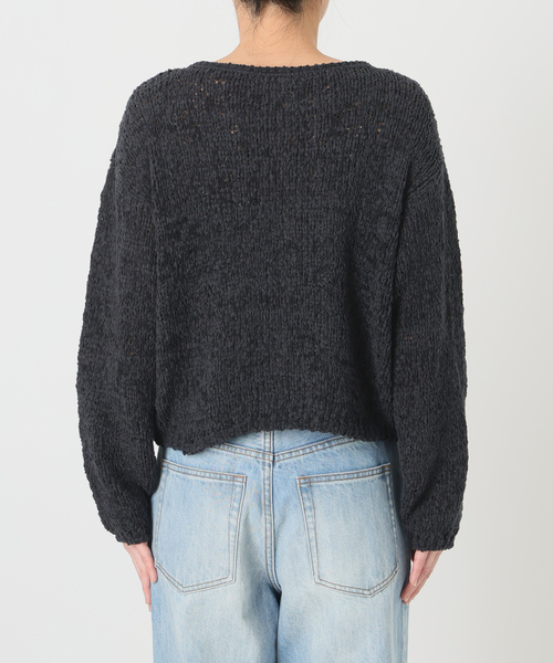 plage（プラージュ）の「《追加》Fringe yarn カーディガン 2（カーディガン/ボレロ・レディース・アイボリー/ブラック/キャメル・FREE）」の19枚目の写真