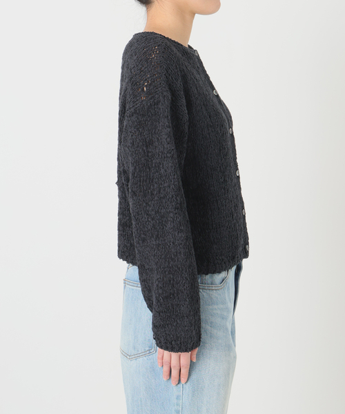 plage（プラージュ）の「《追加》Fringe yarn カーディガン 2（カーディガン/ボレロ・レディース・アイボリー/ブラック/キャメル・FREE）」の20枚目の写真