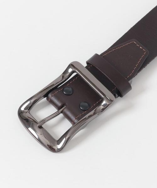 ITEMS URBANRESEARCH(アイテムズ アーバンリサーチ)の「Belt 350(ベルト・メンズ・ダークブラウン/ブラック・-)」の8枚目の写真