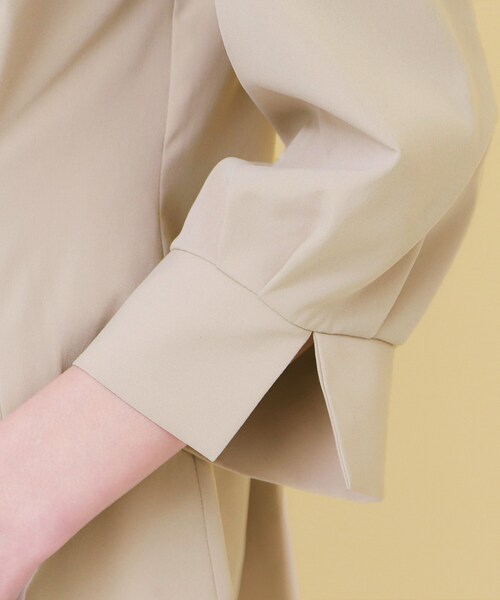 index（インデックス）の「カシュクールタックシャツ【洗濯機OK/ストレッチ】（シャツ/ブラウス・レディース・オフホワイト/ベージュ/ダークグレー・00）」の17枚目の写真