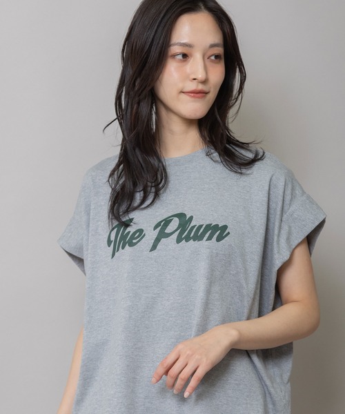 Munich(ミューニック)の「"The Plum"ロゴプリントタックスリーブTシャツ(Tシャツ/カットソー・レディース・グレー/アイボリー/ダークベージュ・FREE)」の20枚目の写真