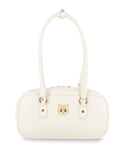 PAUL & JOE ACCESSOIRES(ポールアンドジョーアクセソワ)の「ポール & ジョー アクセソワ ボストンバッグ <3D キャットフェイス>(ボストンバッグ・レディース・ブラック/アイボリー・FREE)」の2枚目の写真