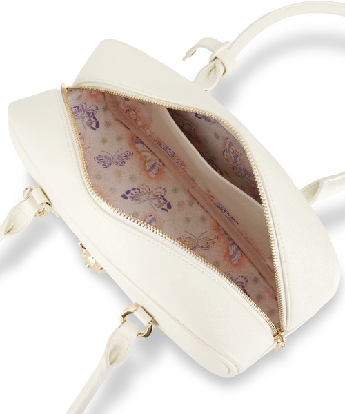 PAUL & JOE ACCESSOIRES(ポールアンドジョーアクセソワ)の「ポール & ジョー アクセソワ ボストンバッグ <3D キャットフェイス>(ボストンバッグ・レディース・ブラック/アイボリー・FREE)」の6枚目の写真