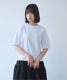 △らくがきはな 刺繍Tシャツ