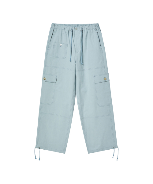 Beyond Closet（-）の「[COLLECTION LINE] ラックスファブリックミリタリーディテールカーゴパンツスカイブルー（その他パンツ・メンズ・その他・MEDIUM/LARGE）」の2枚目の写真