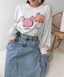 ◯アクリルキーホルダー付き なんでもいきものロンT 【なんでもいきもの】