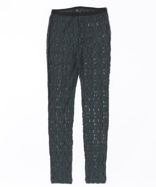 H.A.K（ハク）の「ストレッチラッセルレースレギンスパンツ（その他パンツ・レディース・ブラック/オフホワイト/チャコール・FREE）」の3枚目の写真