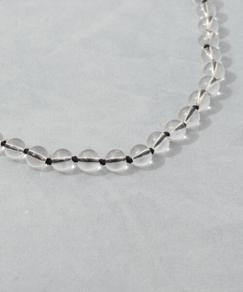 grace grace （グラスグラス）の「【grace grace/グラスグラス】カラーヤーンノット天然石ネックレス（ネックレス・レディース・クリア・FREE）」の3枚目の写真