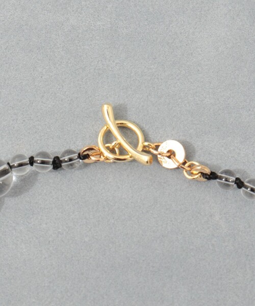 grace grace （グラスグラス）の「【grace grace/グラスグラス】カラーヤーンノット天然石ネックレス（ネックレス・レディース・クリア・FREE）」の4枚目の写真