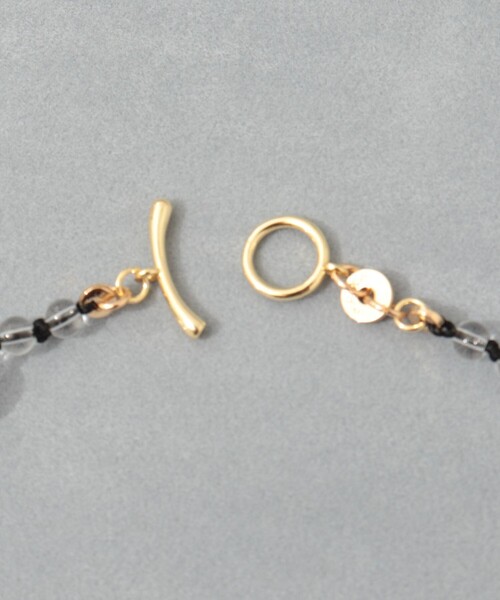 grace grace （グラスグラス）の「【grace grace/グラスグラス】カラーヤーンノット天然石ネックレス（ネックレス・レディース・クリア・FREE）」の5枚目の写真