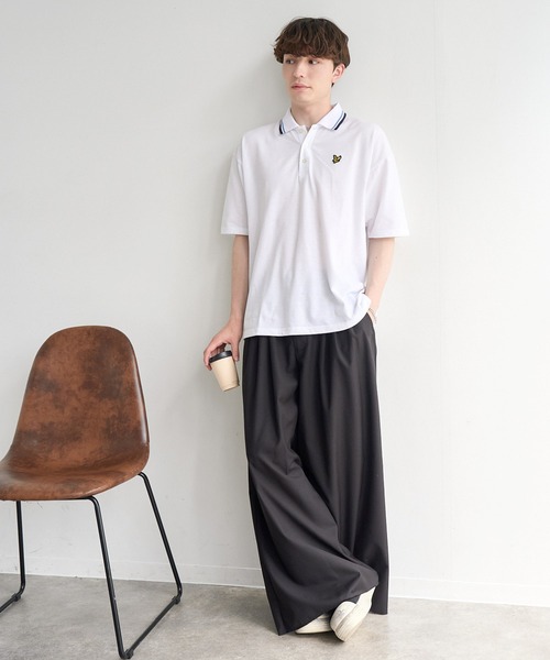 LYLE&SCOTT(ライルアンドスコット)の「【LYLE&SCOTT/ライルアンドスコット】ゴールデンイーグル リブライン 半袖 ポロシャツ(ポロシャツ・メンズ・グレー/ホワイト系1/ホワイト系2/ブラック系1/ブラック系2/ネイビー・LL/M/L)」の21枚目の写真