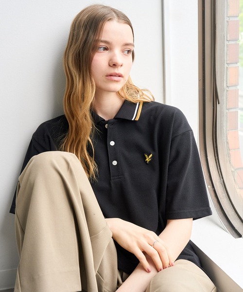 LYLE&SCOTT(ライルアンドスコット)の「【LYLE&SCOTT/ライルアンドスコット】ゴールデンイーグル リブライン 半袖 ポロシャツ(ポロシャツ・メンズ・グレー/ホワイト系1/ホワイト系2/ブラック系1/ブラック系2/ネイビー・LL/M/L)」の14枚目の写真