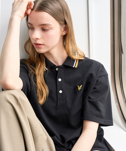 LYLE&SCOTT(ライルアンドスコット)の「【LYLE&SCOTT/ライルアンドスコット】ゴールデンイーグル リブライン 半袖 ポロシャツ(ポロシャツ・メンズ・グレー/ホワイト系1/ホワイト系2/ブラック系1/ブラック系2/ネイビー・LL/M/L)」の13枚目の写真